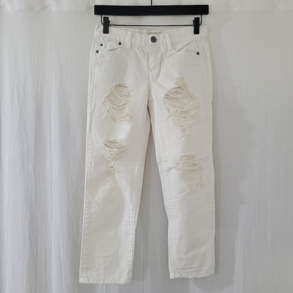 Mudd White Distressed/Ripped Jeans Juniors Size 0